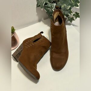 Brown Suede Ankle Boots